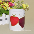 11oz ceramic white sublimation blank mug with two heart color changing